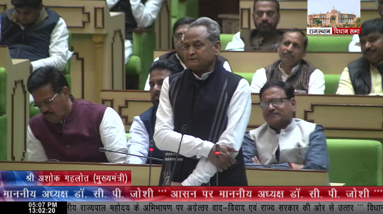 Gehlot knocks out opposition with his solid punches.