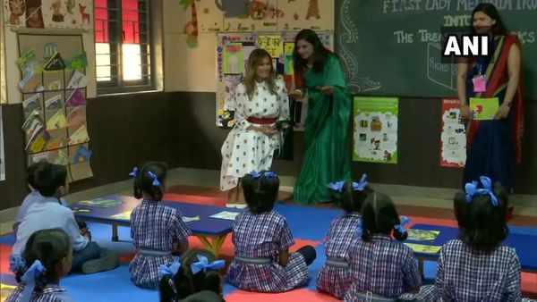 US First Lady Melania Trump visited Delhi Govt School to witness ‘Happiness Class’