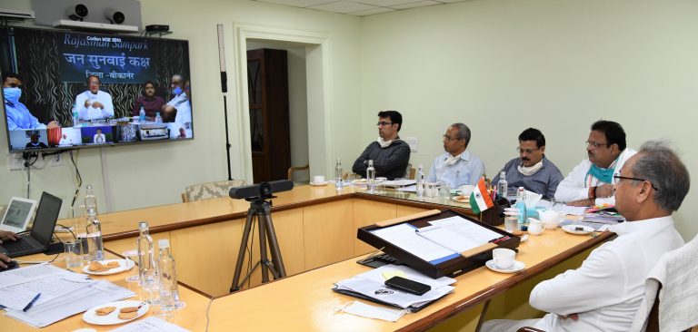In a unique initiative, CM Ashok Gehlot conducts interactive session with  Sarpanchs  through video conference