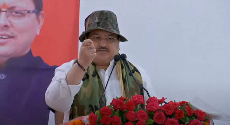 उत्तराखंड के दो दिवसीय दौरे पर भाजपा अध्यक्ष जेपी नड्डा, सैनिक सम्मान कार्यक्रम को किया संबोधित