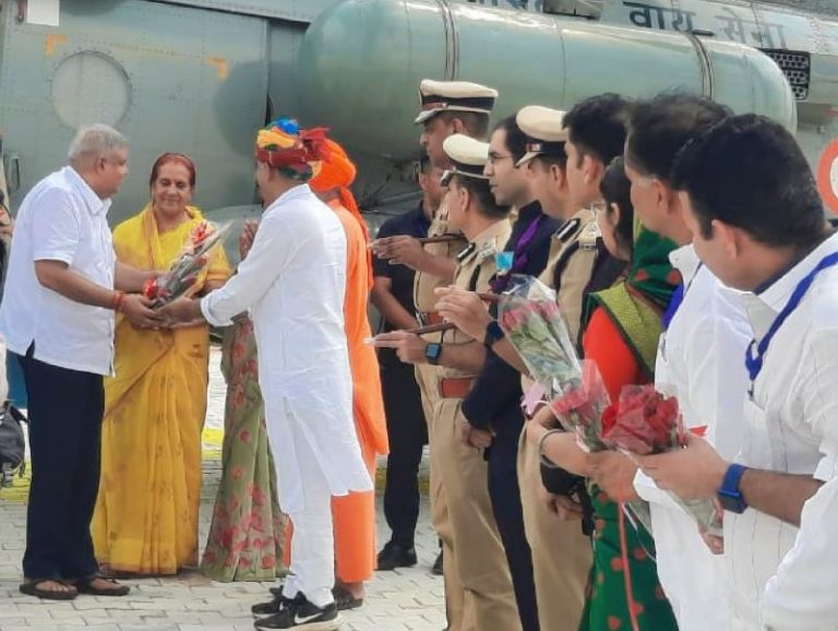 उपराष्ट्रपति जगदीप धनखड़ रहे राजस्थान दौरे पर