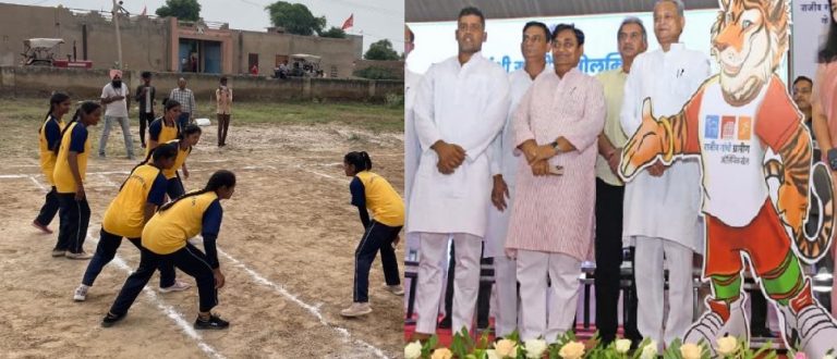 राजीव गांधी ग्रामीण ओलंपिक खेलों के ब्लॉक स्तरीय प्रतियोगिताओं का राजगढ़ में सीएम गहलोत ने किया उद्घाटन